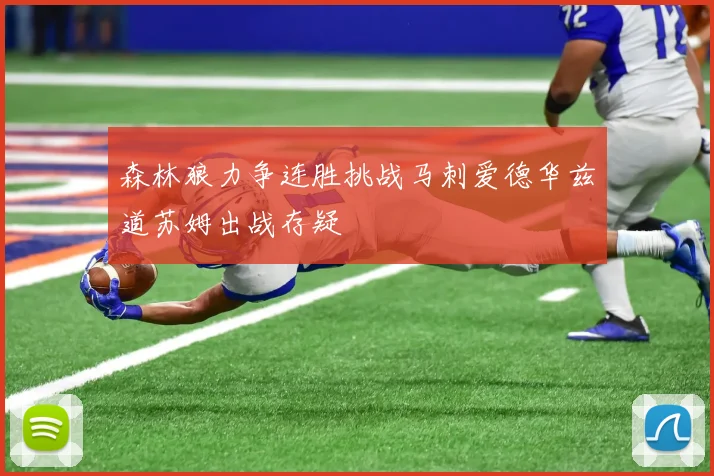 森林狼力争连胜挑战马刺爱德华兹道苏姆出战存疑